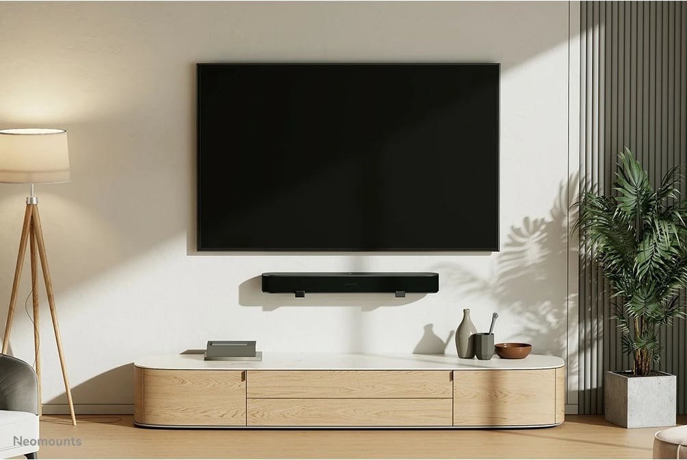 Mbajtëse universale Neomounts AWL29-550BL1 për videobar/soundbar, çelik, 15 kg, e zezë