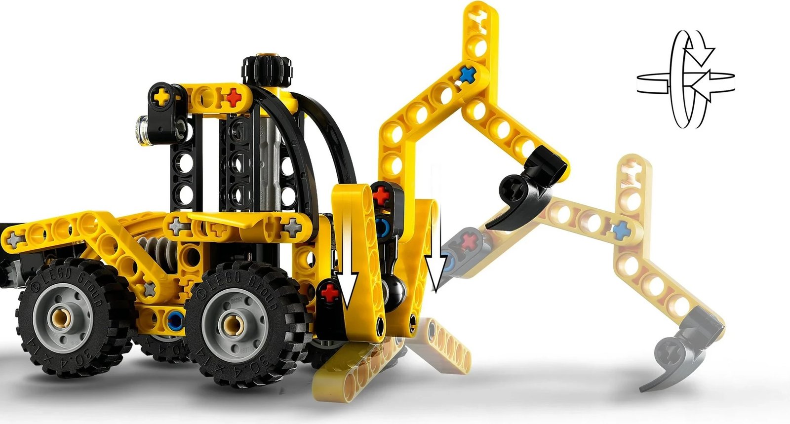 Set LEGO Technic 42197, për fëmijë 7+ vjeç, 104 pjesë, Verdhë