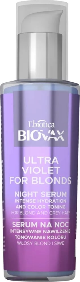 Serum nate për flokë BIOVAX Ultra Violet për femra, 100ml