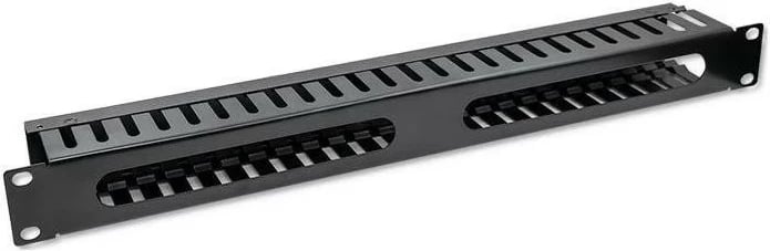 Organizues kabllosh Qoltec 54514, 24 porta, për RACK 19", i zi
