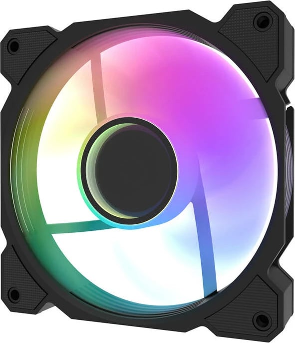 Kasë ftohëse Darkflash DR08, 5-in-1, PWM A-RGB, 120mm, e zezë