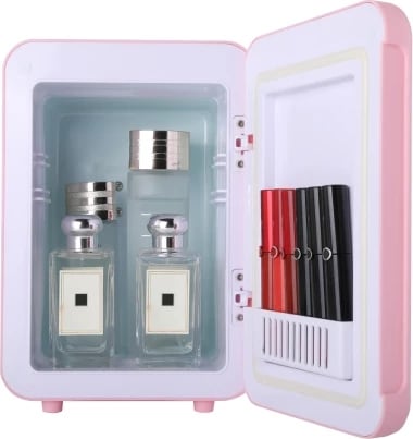 Mini frigorifer Adler AD 8084 4L me ftohje dhe ngrohje rozë