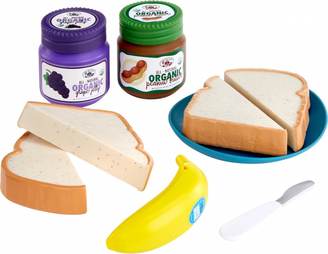Set lodrash Little Tikes Creative Chefs Sandwiches, gjalpë kikiriku dhe reçel, shumëngjyrësh