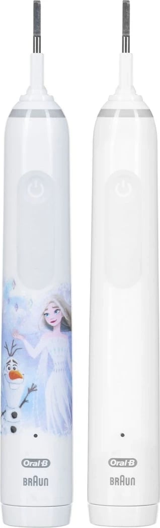 Set furça dhëmbësh elektrike Braun Oral-B Pro 3 3000 White + Oral-B Junior Frozen 6+, 2 copë, e bardhë