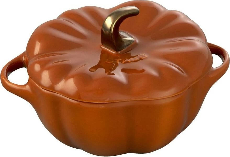 Tenxhere gize Staub La Cocotte 24cm, rrumbullakët, portokalli