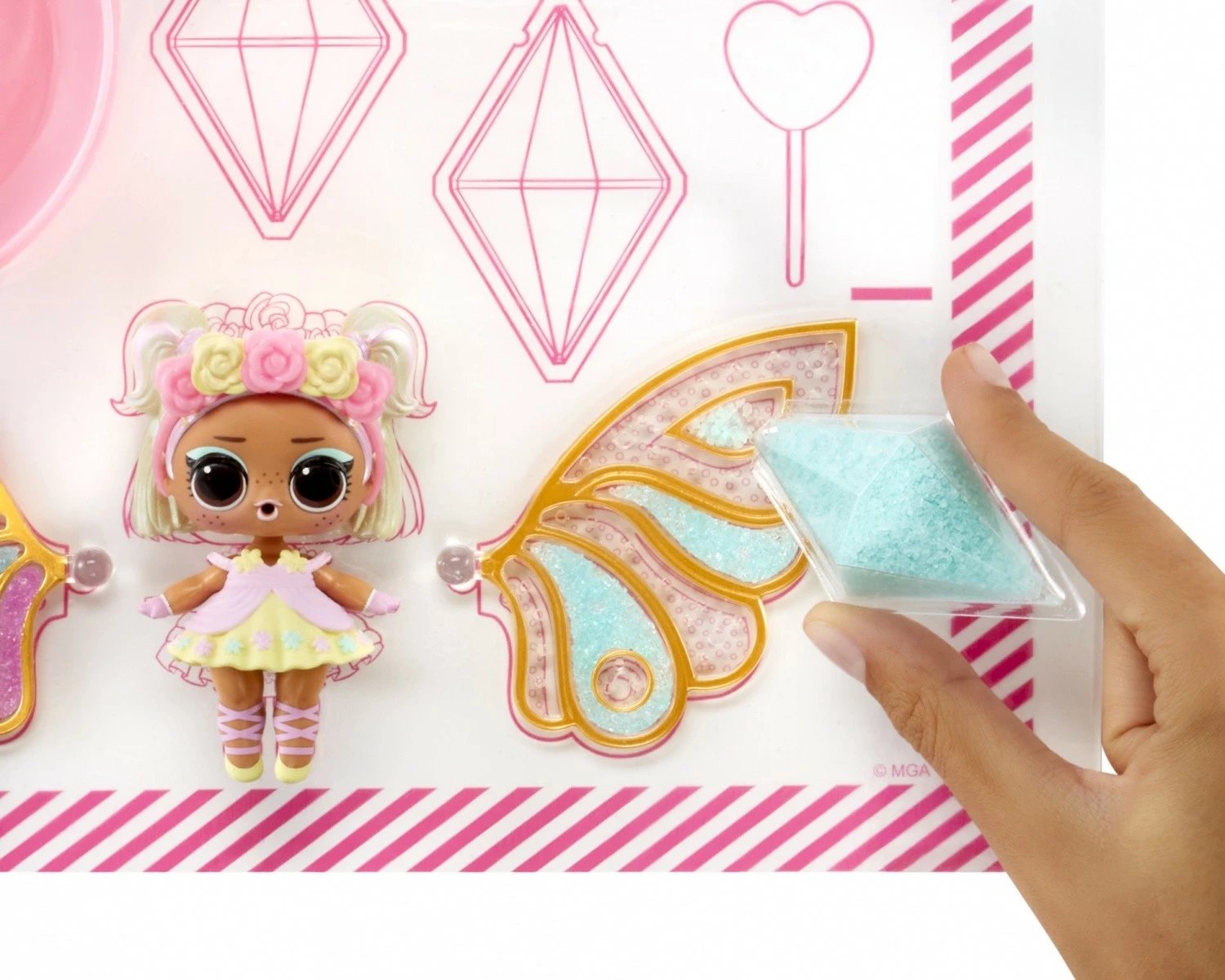 Set lodrash L.O.L. Surprise Fairy, MGA, 12 copë, shumëngjyrëshe