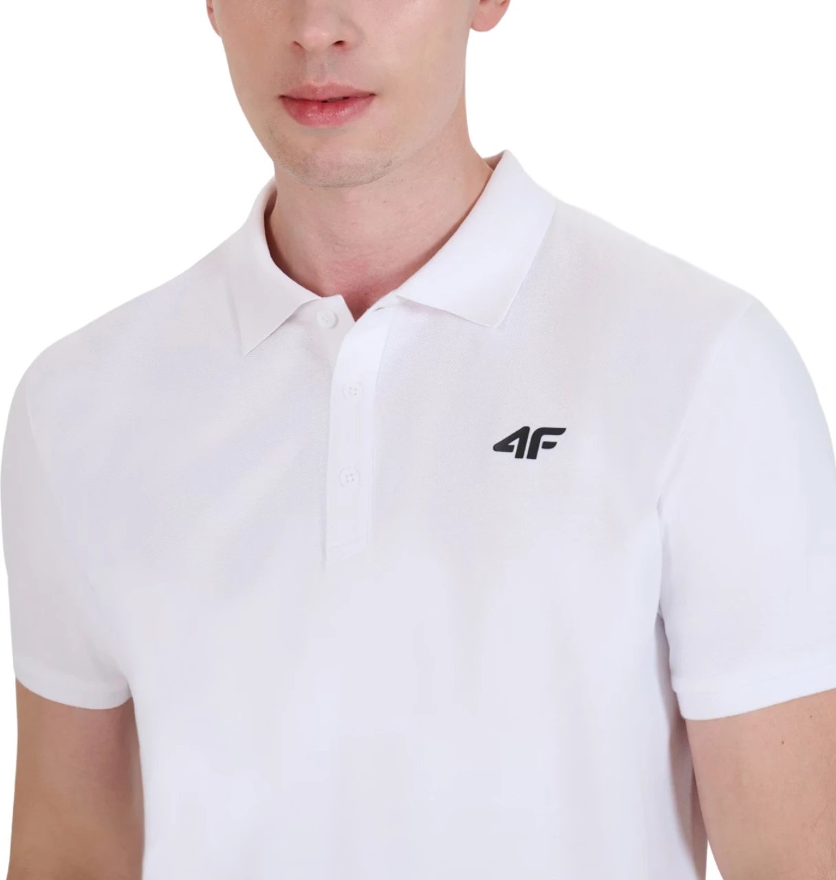 Maicë polo për meshkuj 4F, e bardhë