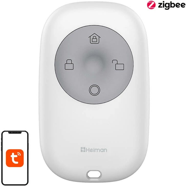 Telekomandë e mençur Heiman HS1RC-E, Zigbee, për smart home, e bardhë