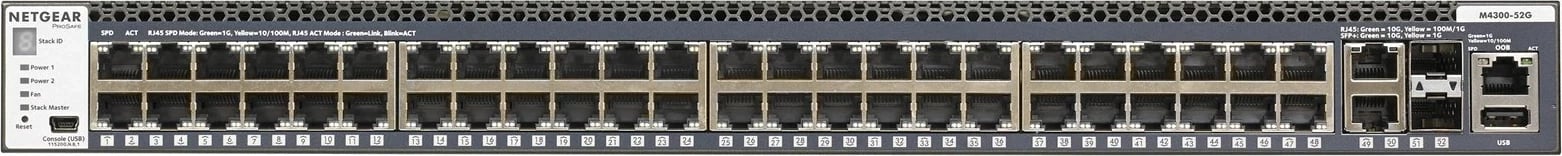 Switch NETGEAR M4300-52G, Managed, 1U, Gri