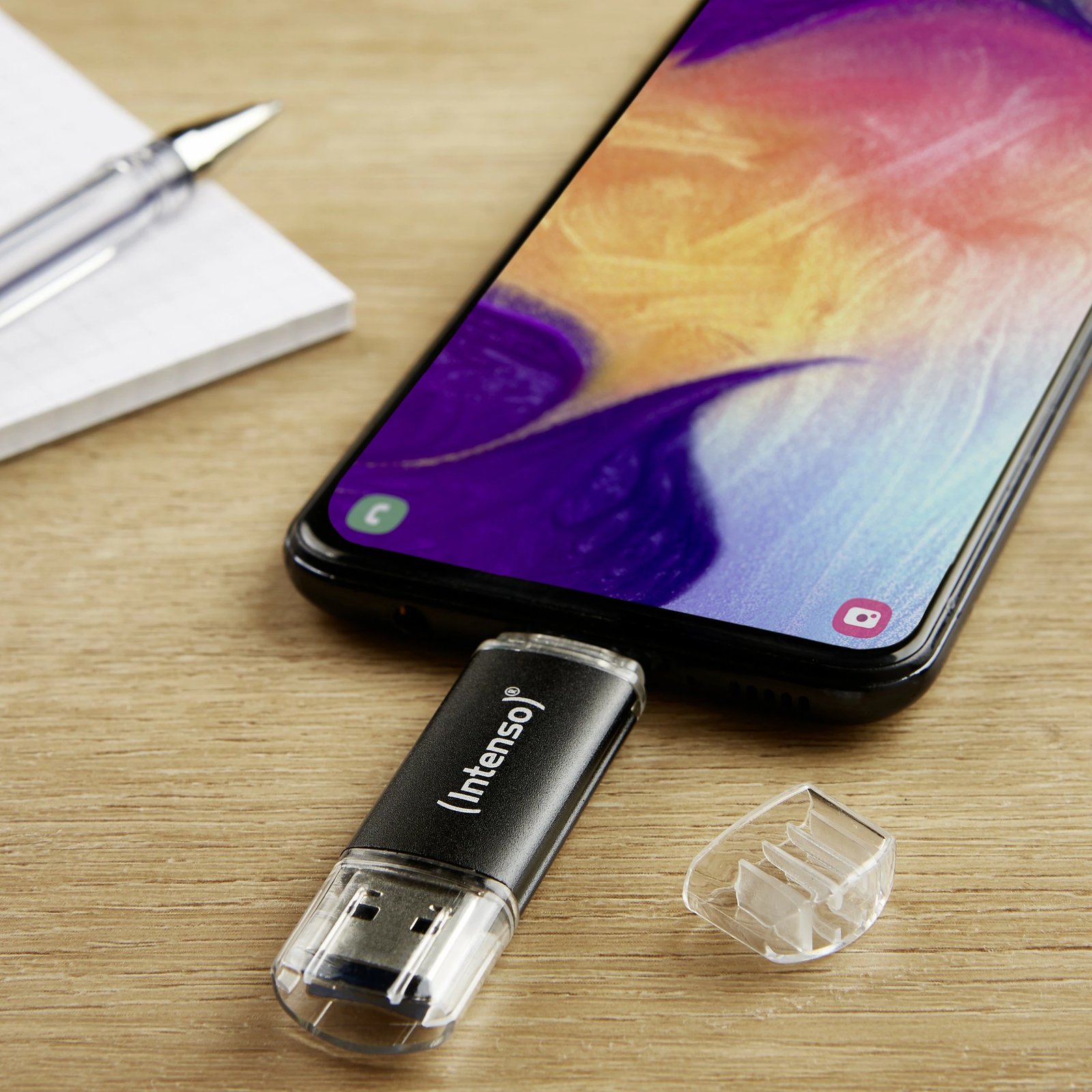 USB Intenso 128 GB, USB Type-A / USB Type-C, Anthracite