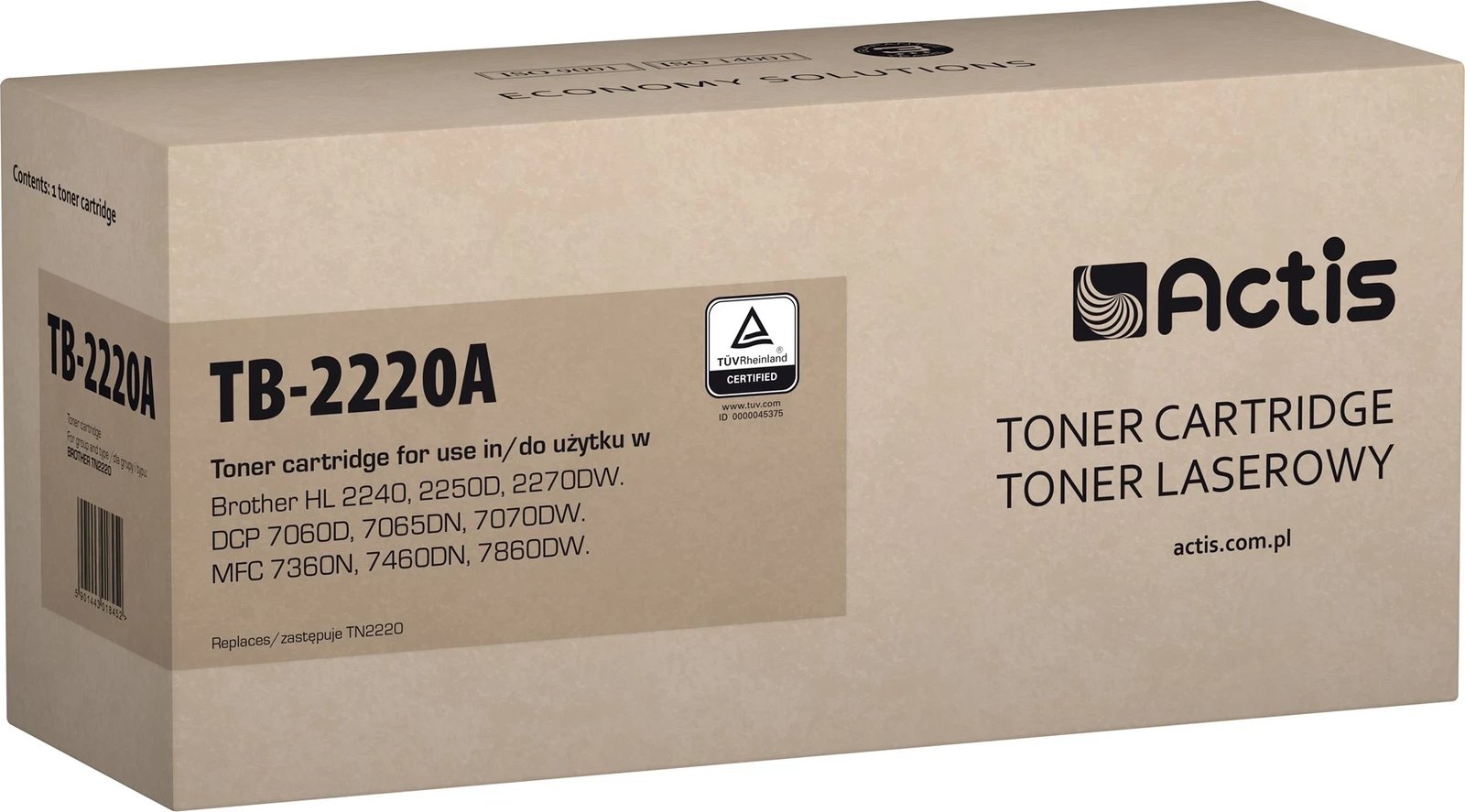 Toner zëvendësues Actis TB-2220A për printerë Brother 