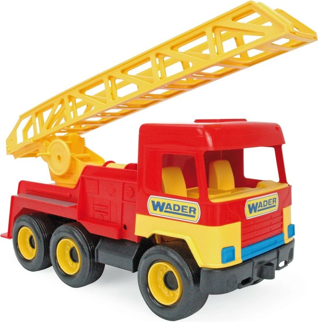Kamion zjarrfikës lodër Wader Middle Truck, plastikë, i kuq