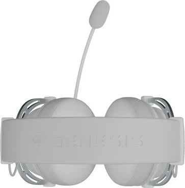 Kufje Genesis Toron 531, me mikrofon të ndashëm, për lojtarë, të bardha