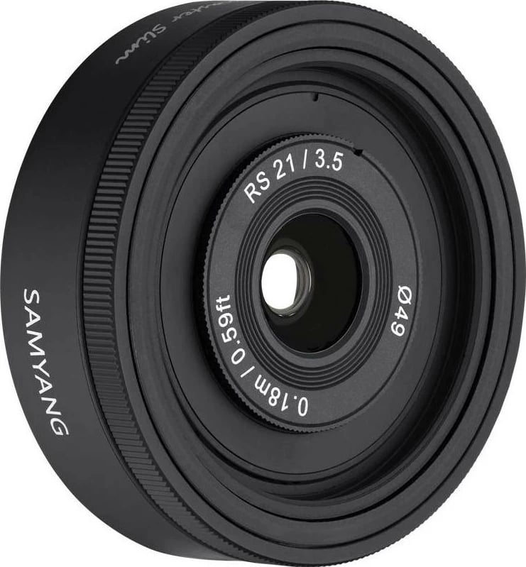 Lentë Samyang Remaster Slim, Montim Sony E, Fokus i fiksuar