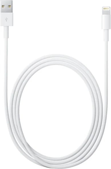Kabllo karikuese Apple Lightning -USB, 2m, e bardhë Kabllo karikuese Apple Lightning -USB, 2m, e bardhë
