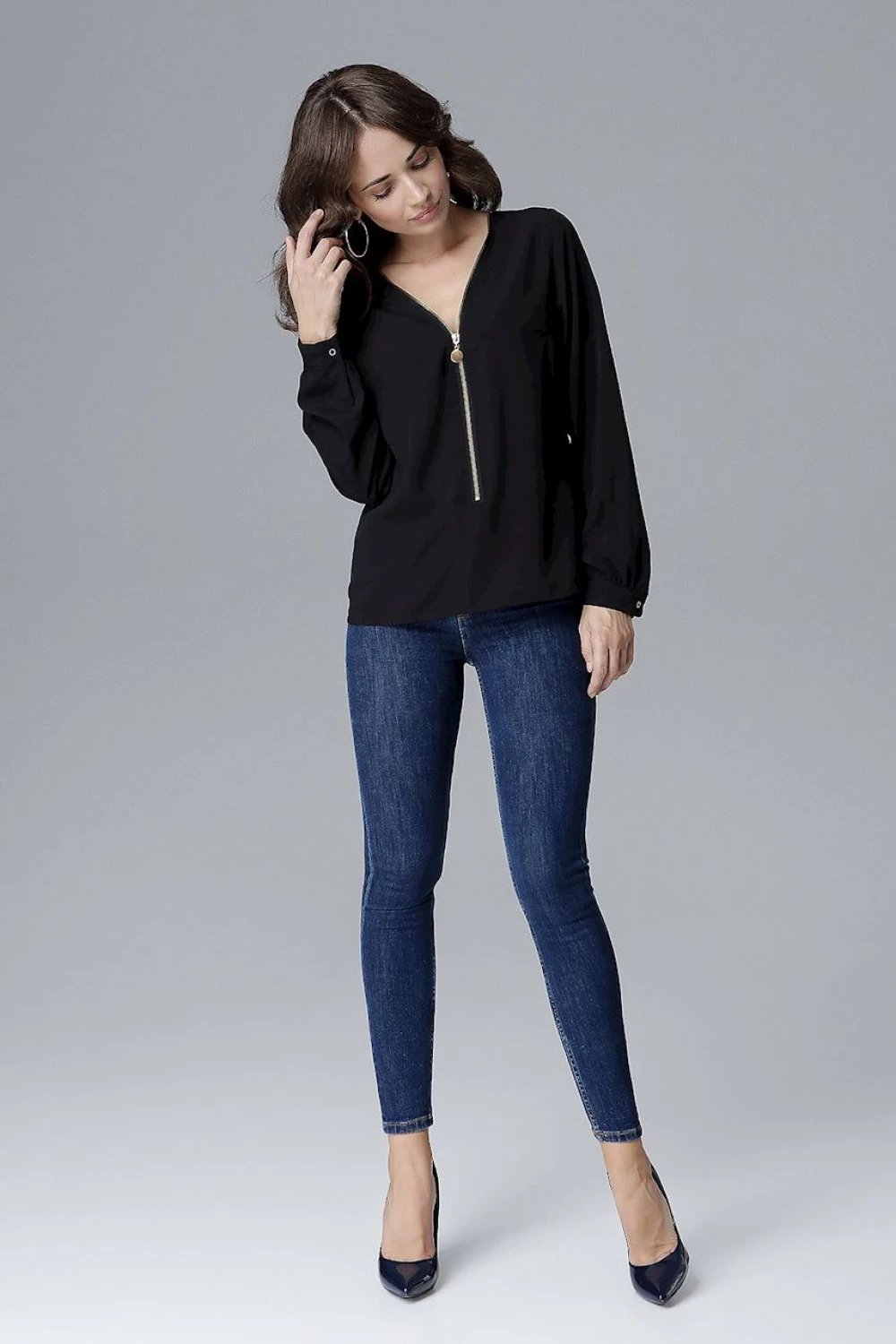Bluzë femra Lenitif model 128512, e zezë