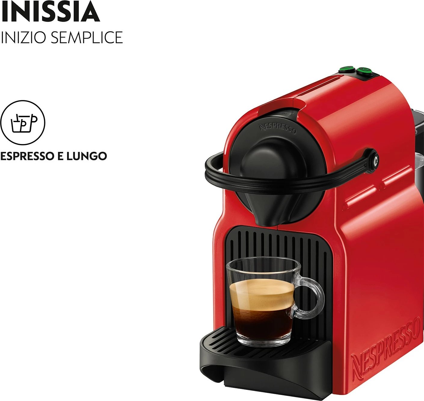 Makine espresso Krups Nespresso XN1005K, 0.7 L, Kapsula kafeje, 1260 W, E kuqe