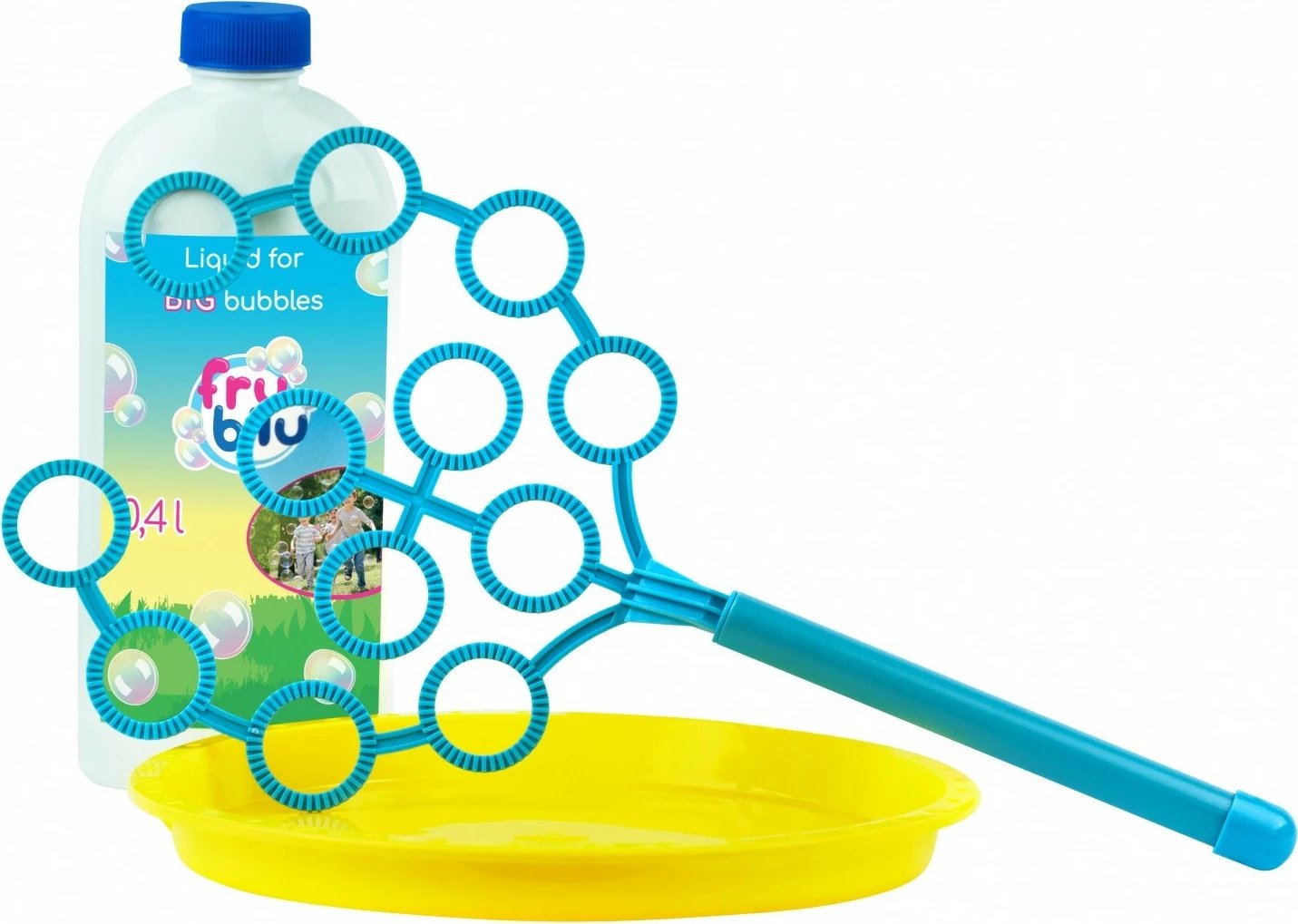 Set flluska sapuni Fru Blu Tree, Tm Toys, 0.4L, e kaltër/verdhe