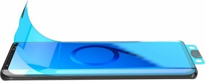 Mbrojtës ekrani Hurtel 3D Edge Nano Flexi Glass me kornizë për Samsung Galaxy S21+ 5G, Zi