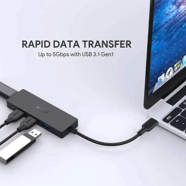 HUB USB-C AUKEY CB-C64, 4x USB 3.1, i zi