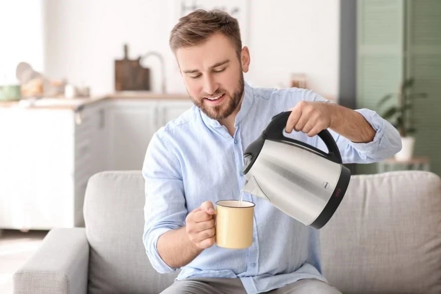 Vluese Uji Eldom Steel HUMI, 1800W, 1.7L, argjend
