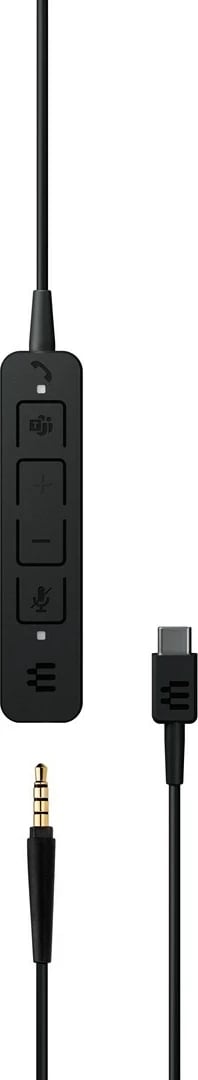 Kufje EPOS ADAPT 165T USB C II me mikrofon, të zeza