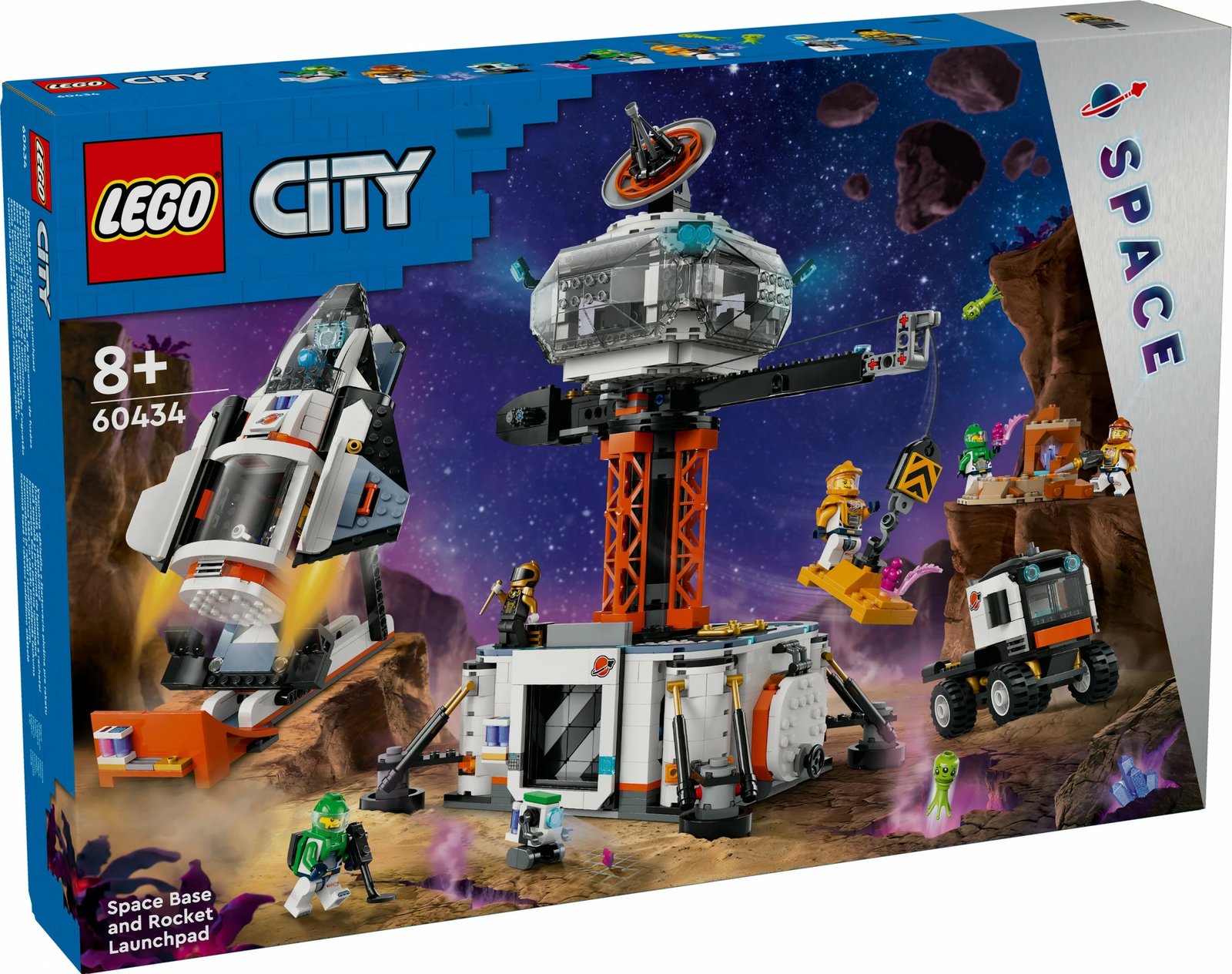 Set ndërtimi LEGO City Space Base and Rocket Launchpad 1422 pjesë, shumëngjyrësh