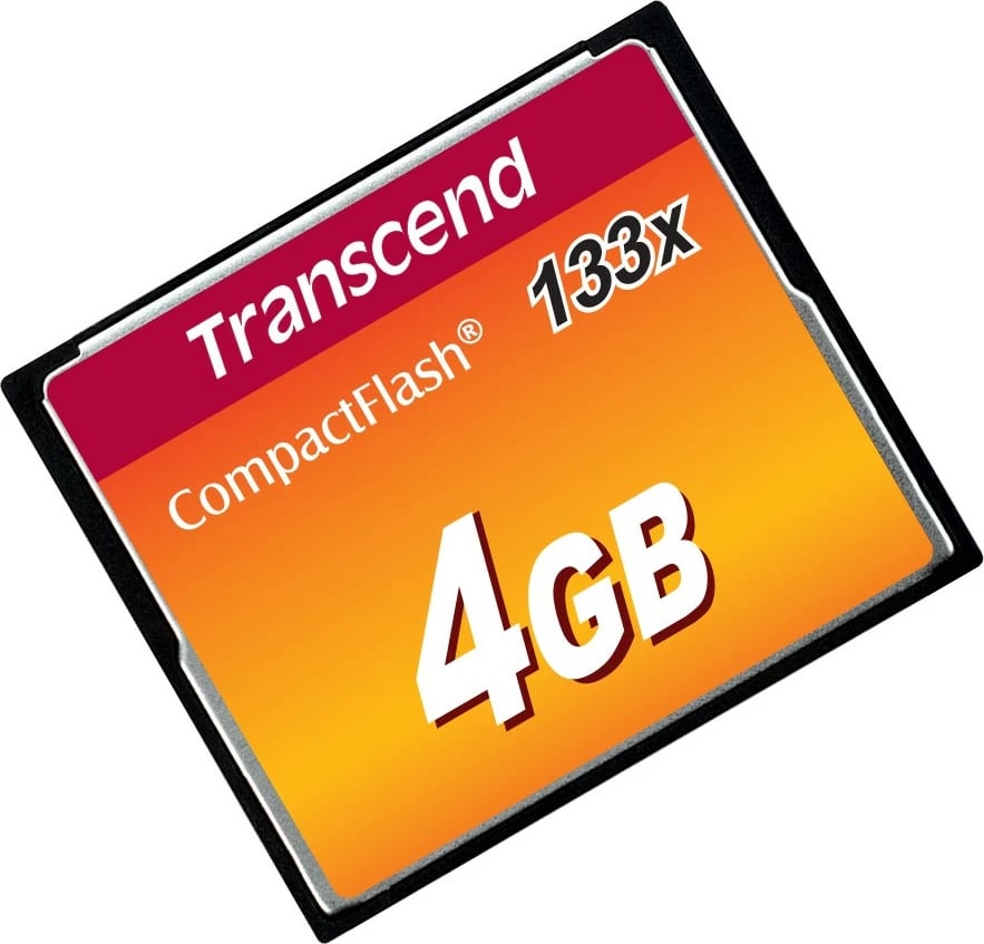 Kartelë memorie Transcend CompactFlash 4GB 133x e zezë