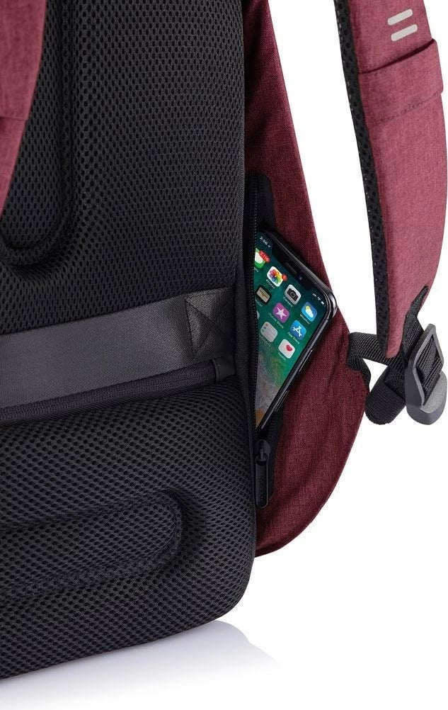 Çantë shpine XD DESIGN BOBBY HERO REGULAR, 16L, për laptop 15.6", e kuqe