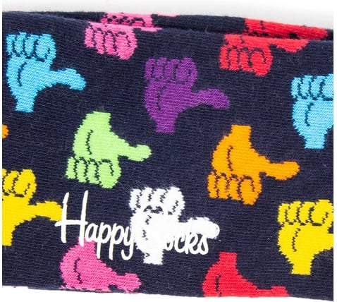 Çorape për meshkuj Happy Socks, të zeza