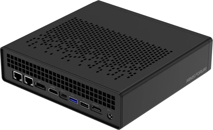 Kasë Minis Forum MS-A1-A5870, Ryzen 7 8700G, barebone, e zezë