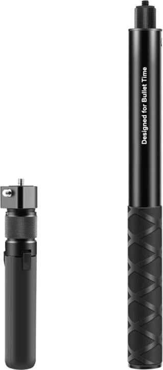 Selfie stick Puluz PU887B për Insta360 X3/X4, 110 cm, i zi
