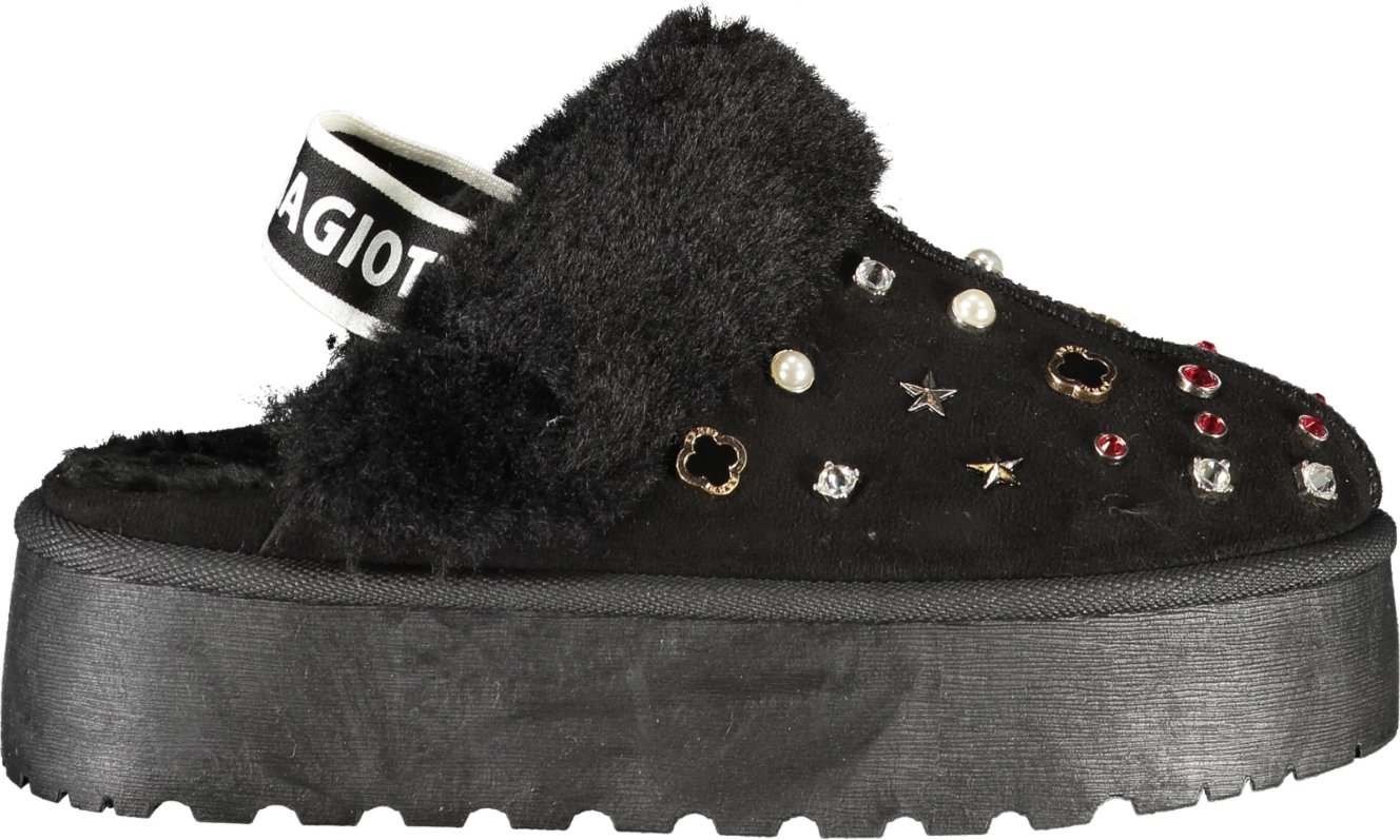 Këpucë grash LAURA BIAGIOTTI, clog dimri, të zeza