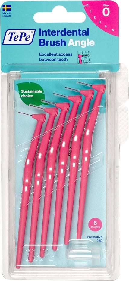 Brushë interdentale TePe 0.4mm rozë 6 copë