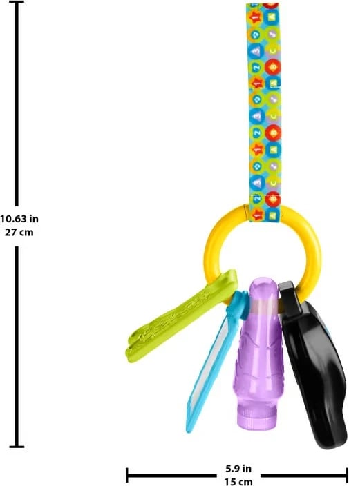Çelësa edukativ Fisher Price Learn and Laugh HXF51, shumëngjyrësh