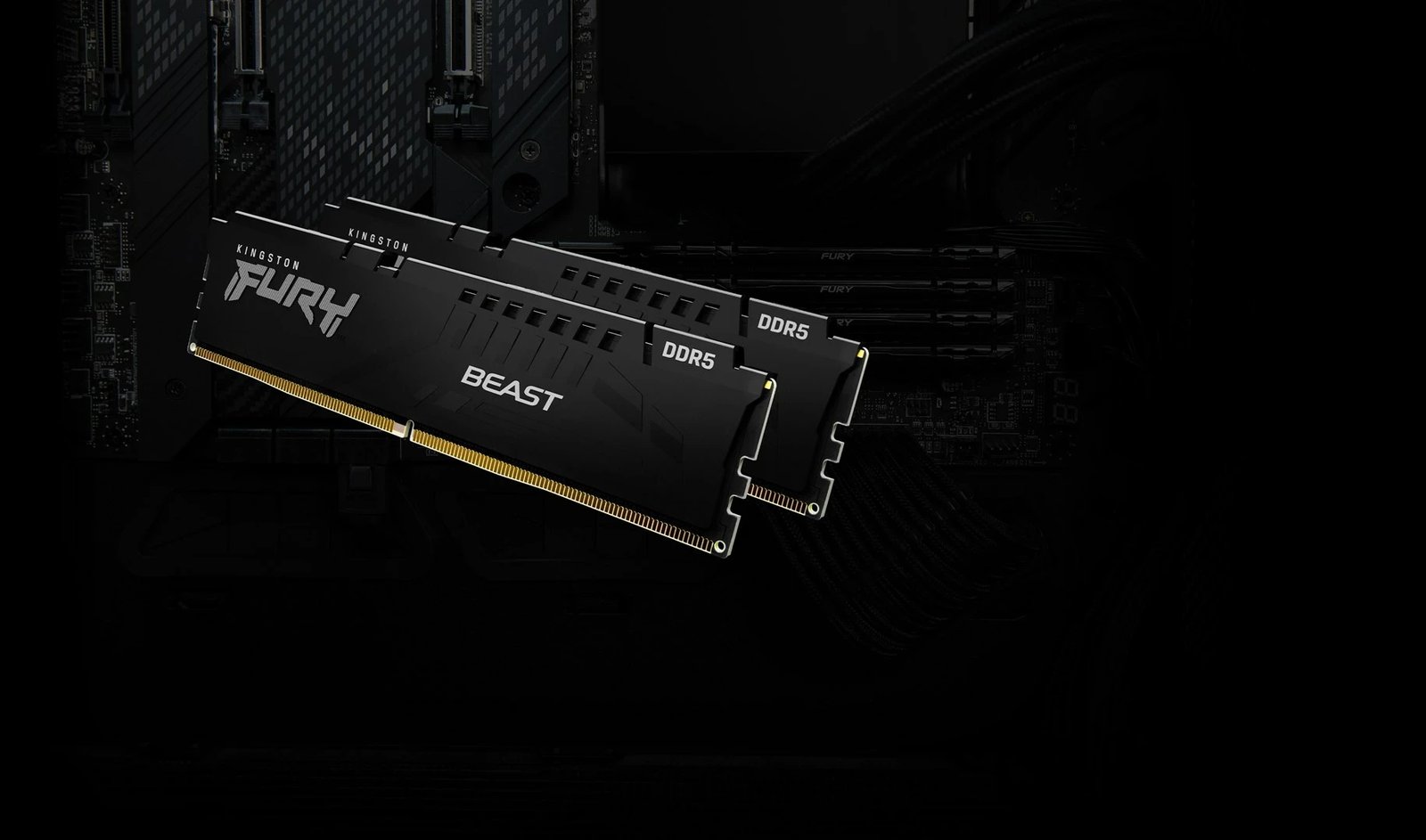 RAM Memorje Kingston FURY Beast 16GB 5600MT/s DDR5 CL40 e zezë