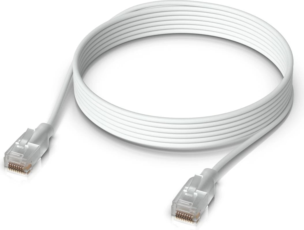 Kabëll rrjeti Ubiquiti UACC-Cable-Patch-EL-3M-W, 3 m, Cat6, RJ-45, i tejdukshëm, i bardhë