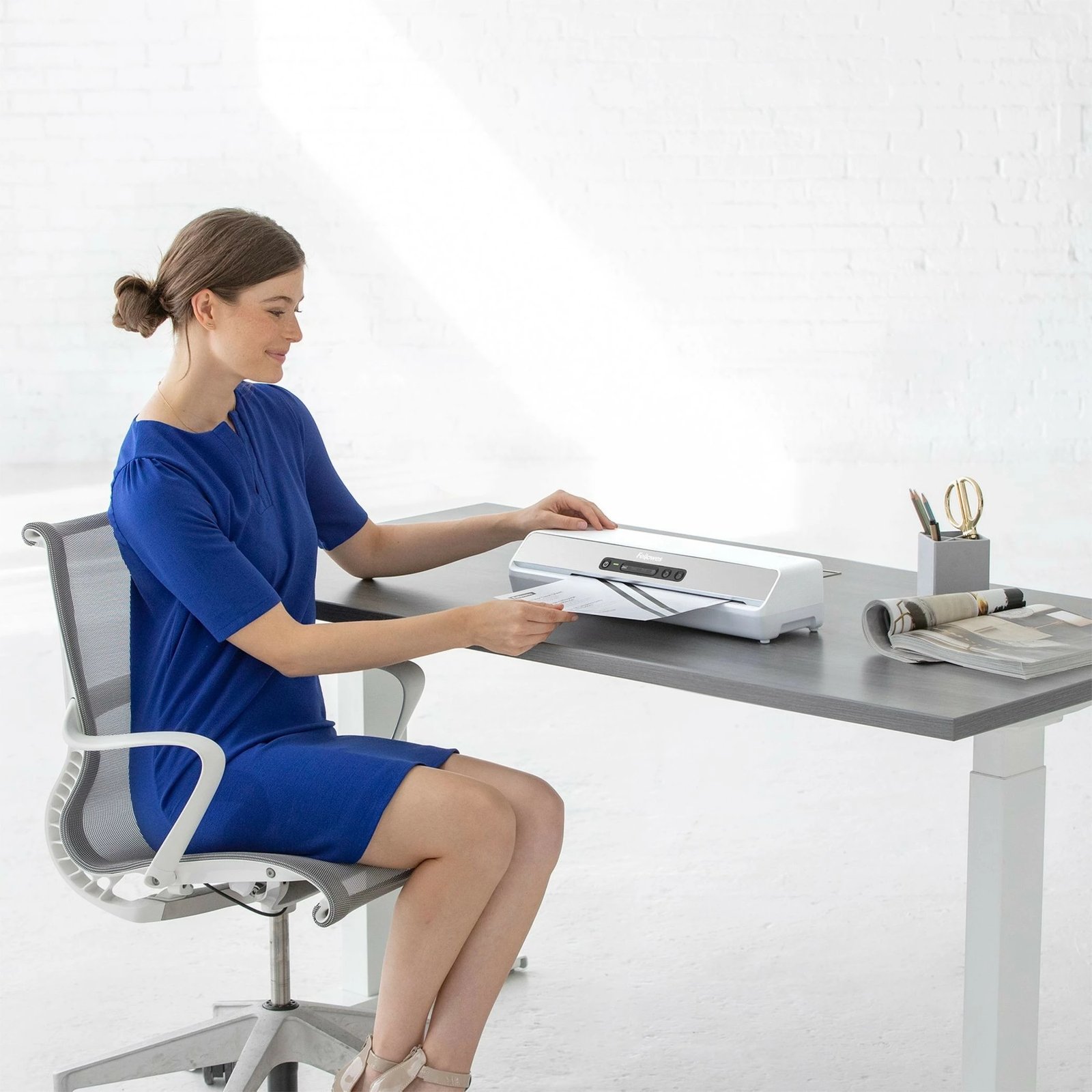 Laminator Fellowes Amaris A3, 32 cm, Cold, Gri dhe Bardhë