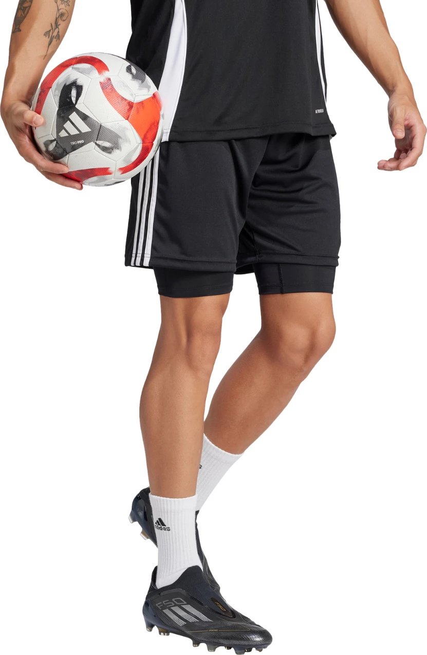 Shorce të ngushta për meshkuj adidas, të zeza