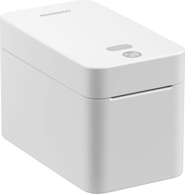 Printer etiketash portativ, NIIMBOT K2, Bluetooth, gjerësi 20–60 mm, rrotull Ø110 mm deri 1300 etiketa, USB-B, i bardhë