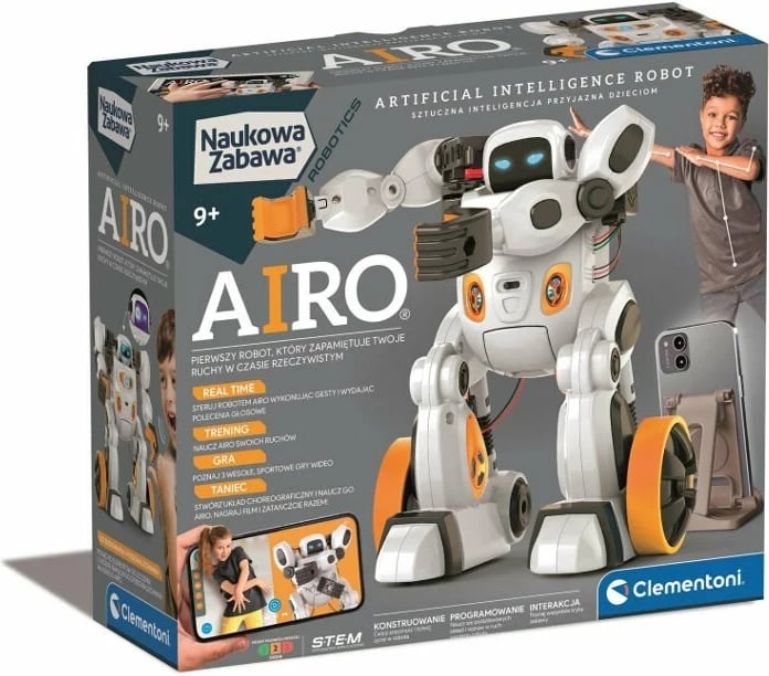 Robot edukativ Clementoni AIRO 50819, me inteligjencë artificiale
