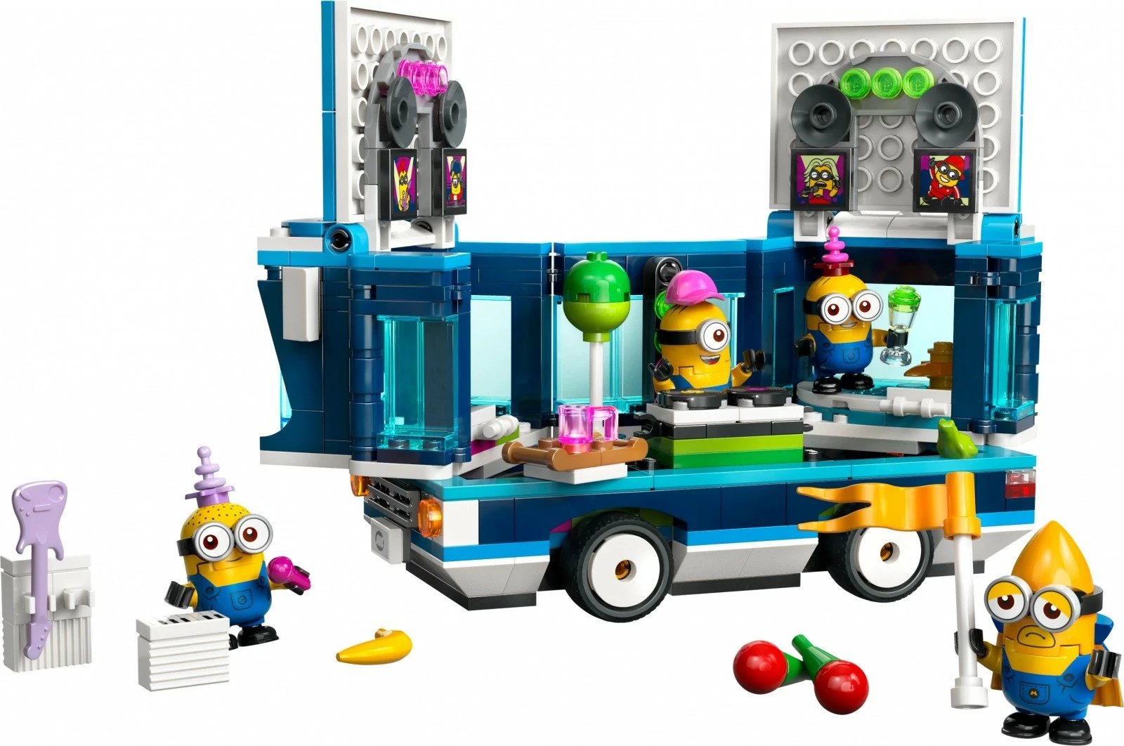 Set lodrash LEGO Minions Party Bus 75581, 379 pjesë, plastikë