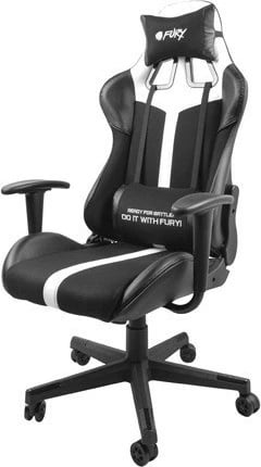 Karrige gaming Fury Avenger XL, Eco lëkurë, E zezë/E bardhë