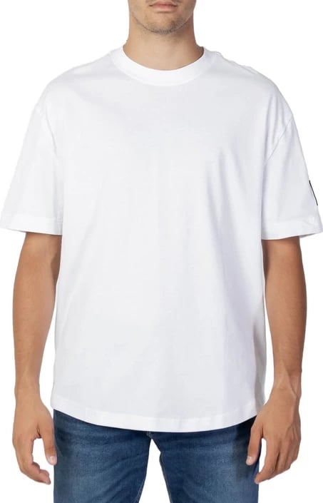 Maicë për meshkuj Calvin Klein Jeans, e bardhë