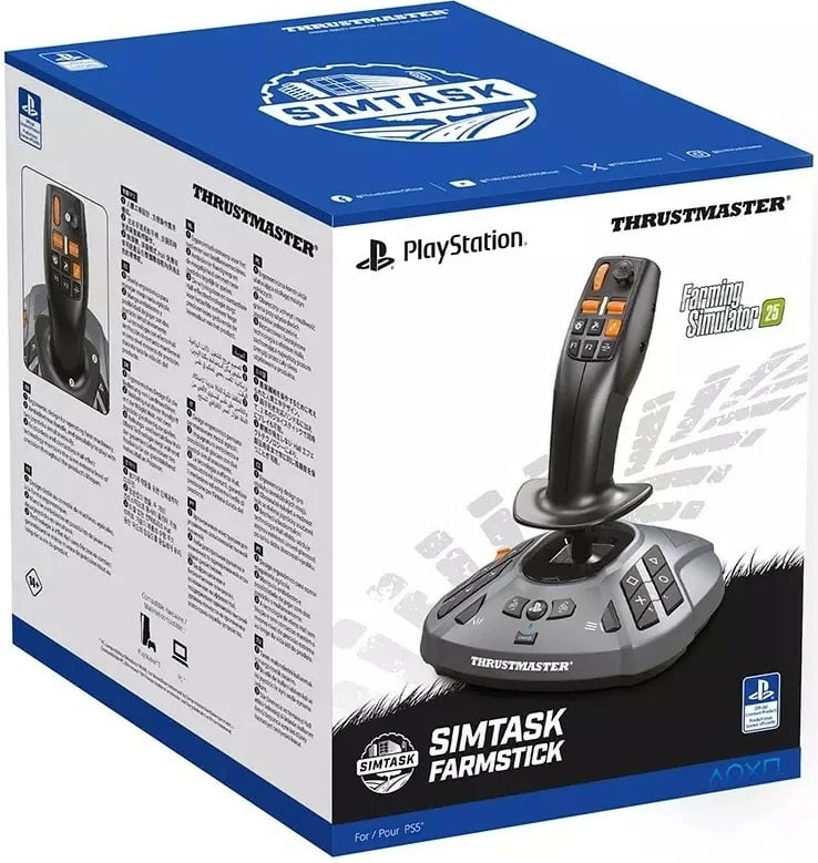 Joystick Thrustmaster Simtask FarmStick PS, për PC/PS5, 33 butona, i zi
