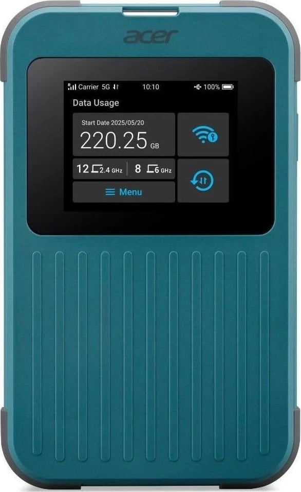 Hotspot mobil Acer Connect M4 5G, Wi-Fi 6, ekran me prekje, bateri 8000mAh