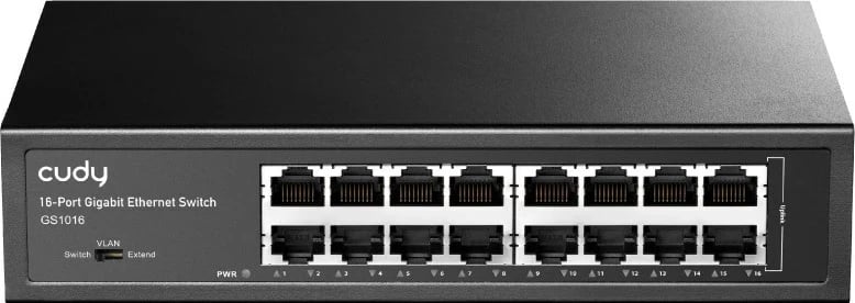 Switch Cudy GS1016, 16 porta, Gigabit Ethernet, E zezë