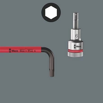 Set çelësa imbus Wera 05133165001, 9 copë, multikolor