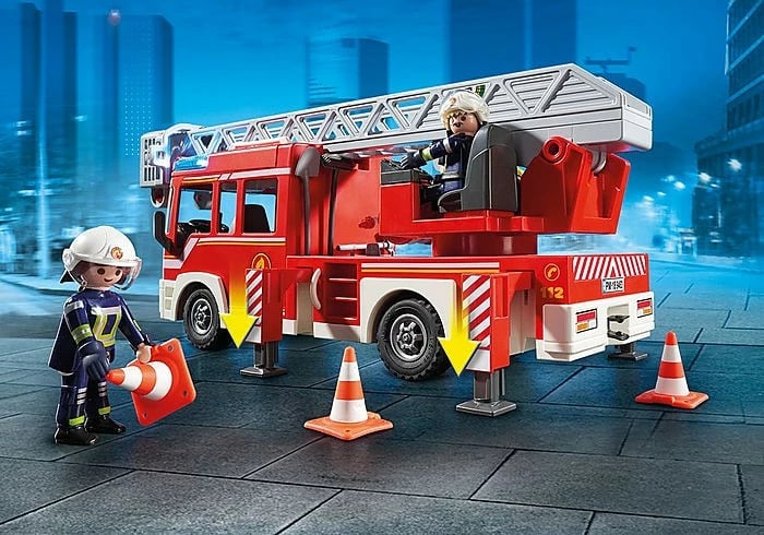 Set lodrash Playmobil City Action 9463, Kamion zjarri me shkallë