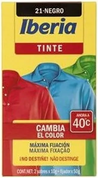 Ngjyrë për rroba Iberia Black nº21 unisex